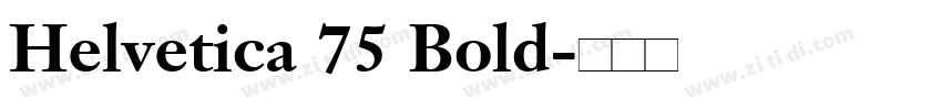 Helvetica 75 Bold字体转换